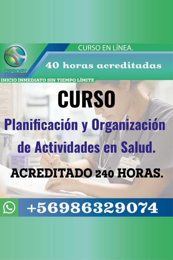 Planificación y Organización de Actividades en Salud.