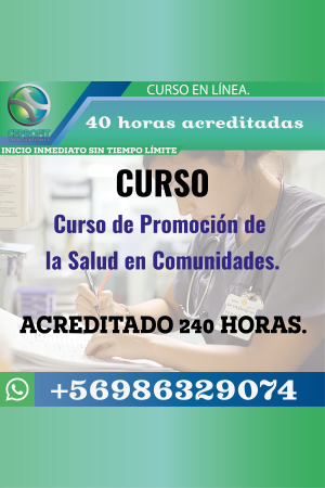 Curso de Promoción de la Salud en Comunidades.