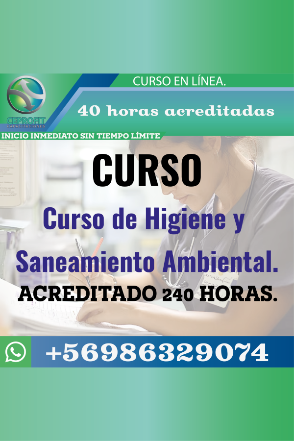 Curso de Higiene y Saneamiento Ambiental.