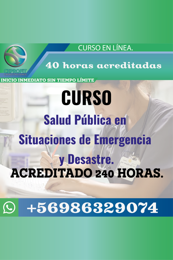 Salud Pública en Situaciones de Emergencia y Desastre.